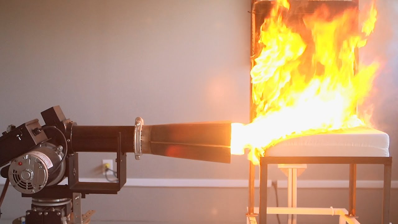Измерение свойств распространения пламени в вертикальных образцах