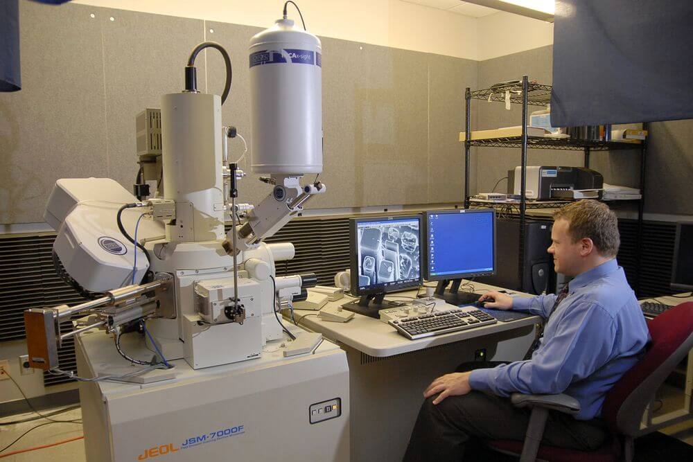 Испытания материалов - Минеральные тесты высокой четкости - Сканирующая электронная микрозонда и Сканирующая электронная микроскопия