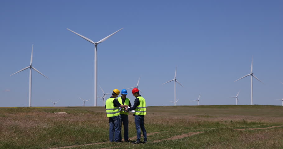 Этап установки ветровой турбины - Контроль строительства